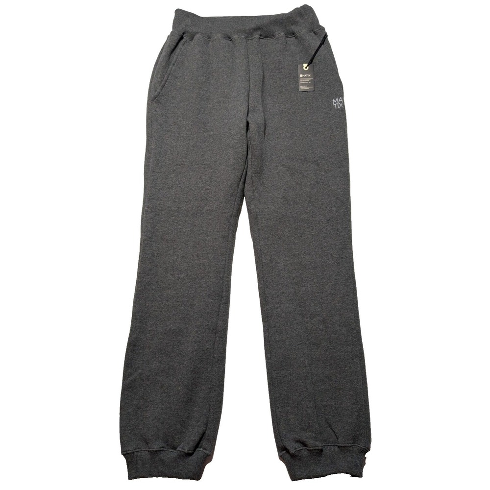 MATIX‎ ALL CITY Men Small Charcoal Heather Cotton Blend Sweatpants NEW